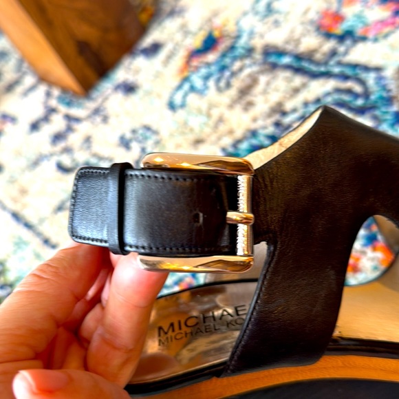 MICHAEL Michael Kors Josephine Leather Platform Wedge Sandal - Picture 10 of 11